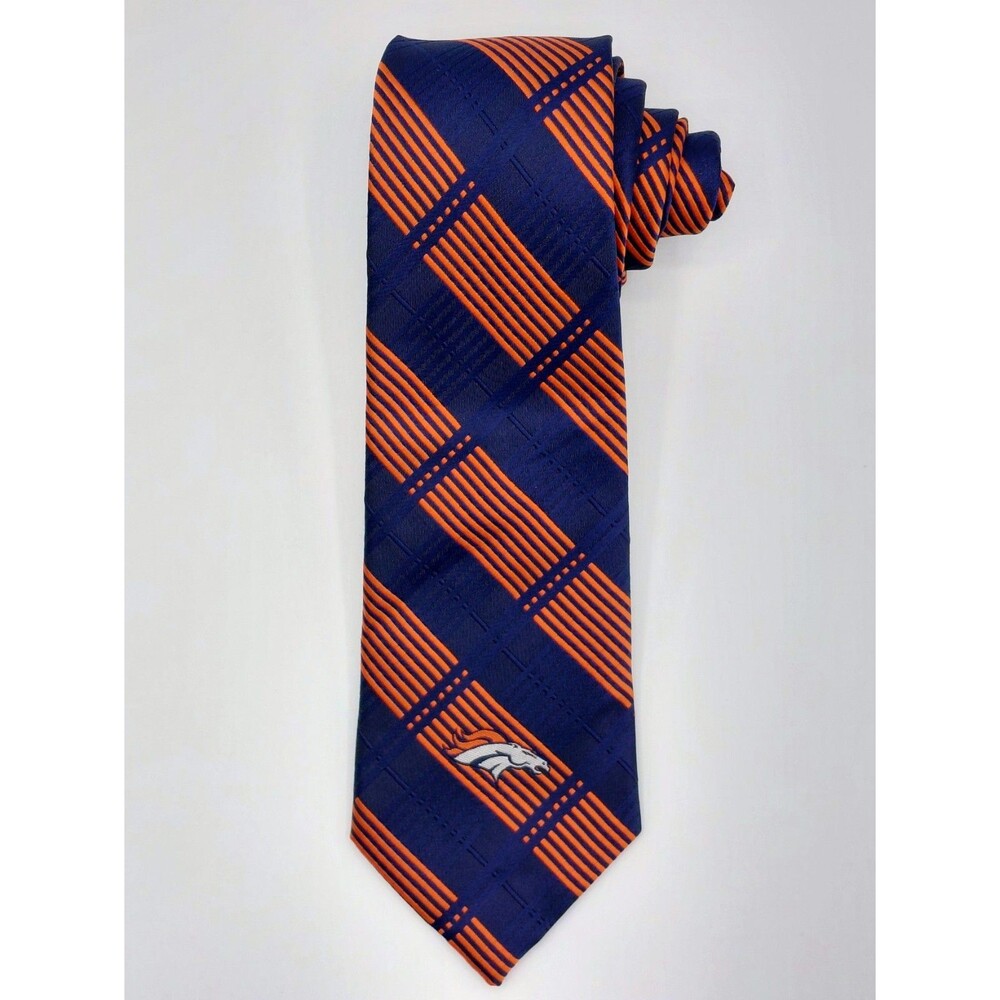 NFL Official Denver Broncos Men's Necktie 57" Licensed Football Gameday EUC